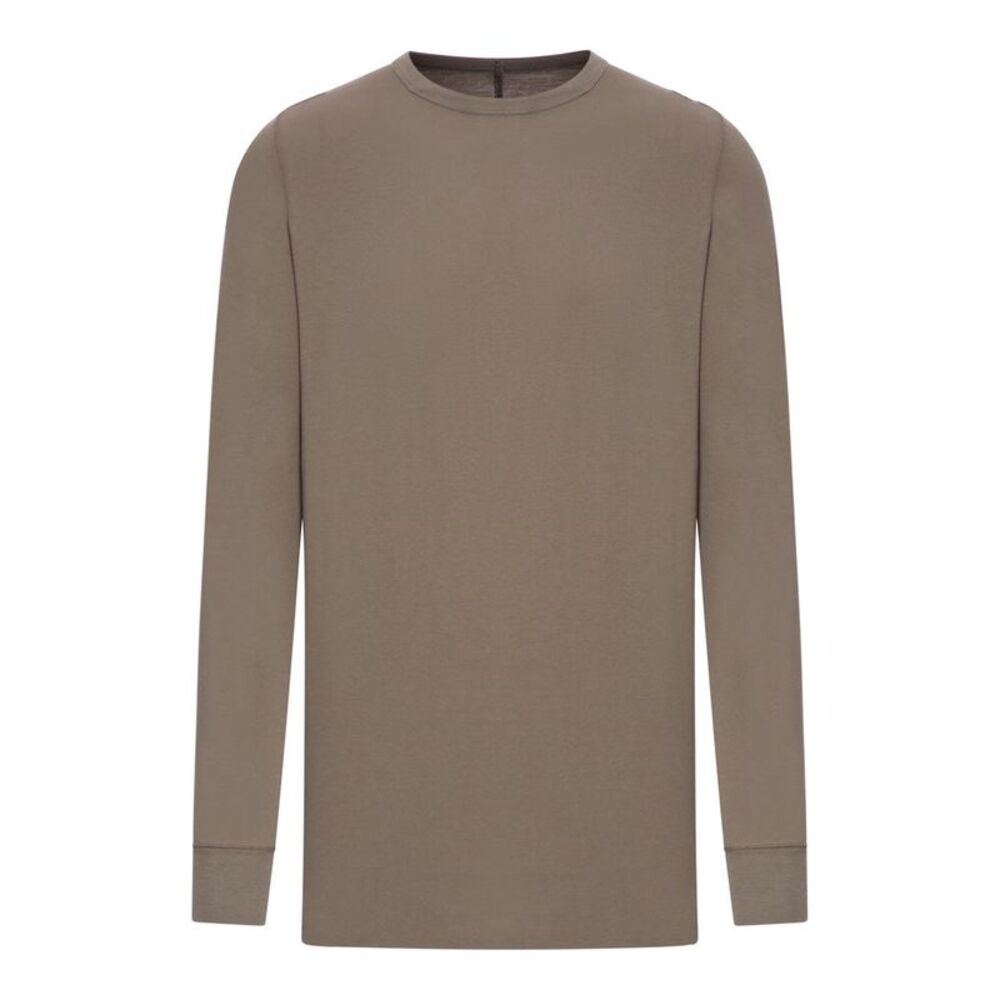 Rick Owens Men Long-Sleeved Cotton Jersey T-Shirt